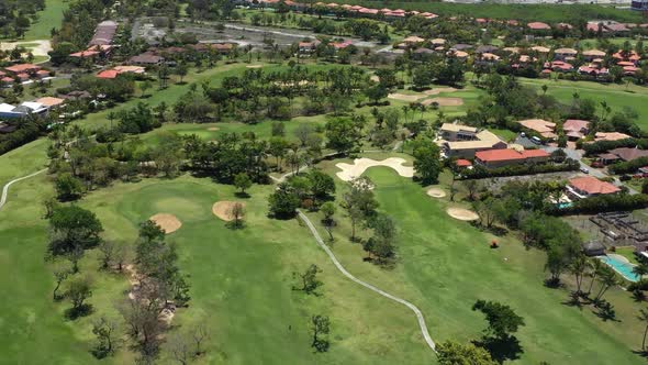 Aerial View on Golf Course