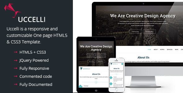 Uccelli | One Page Responsive HTML & CSS Template