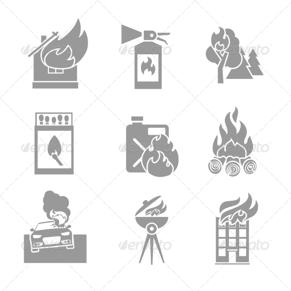Fire Protection Icons