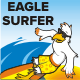 Eagle Surfer Mascot - GraphicRiver Item for Sale