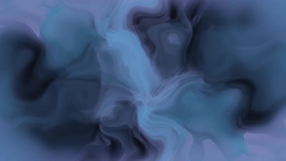 Black Cyan Smoke Background Liquid Animation