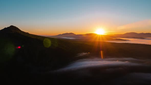 Epic Sunrise in Mountains