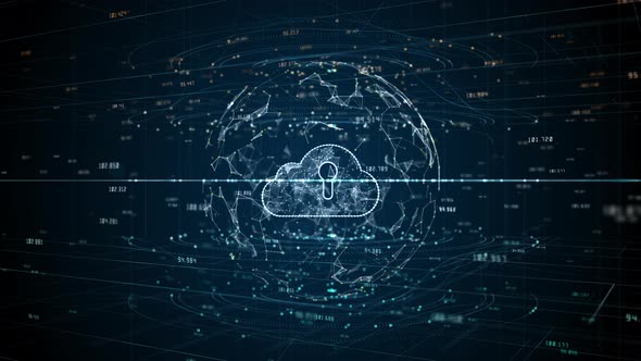 Cybersecurity Digital Data On Cloud Computing 929