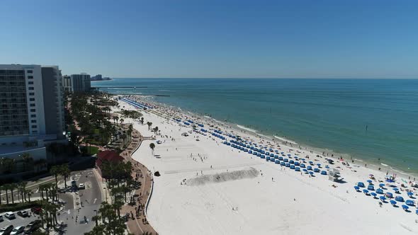 Aerial view of Clearwater Beach
