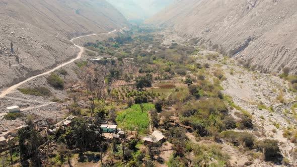 Chorunga cotahuasi valley, aerial shot with mavic air drone in summer 2020 2