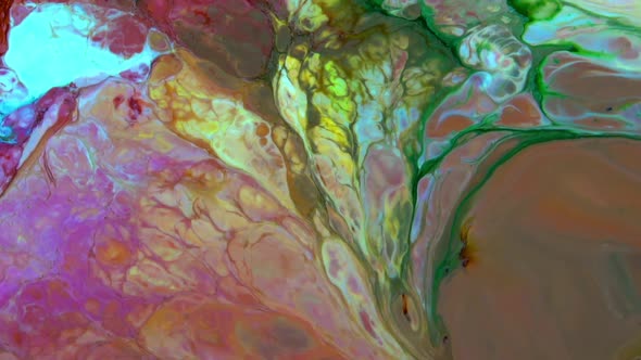 Abstract Colorful Fluid Paint Background Macro Textured 8
