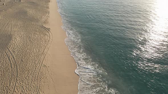 Morning Pacific Ocean Beach Cinematic Footage