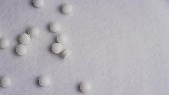 Rotating stock footage shot of vitamins and pills - VITAMINS 0080