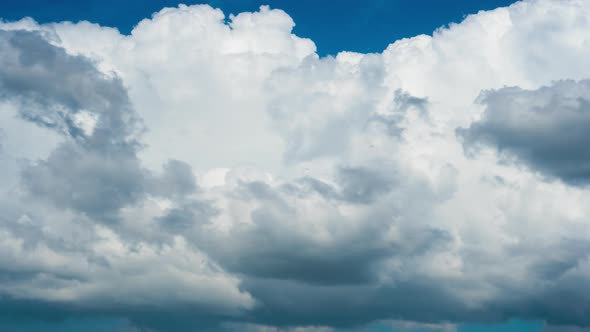 White, swirling clouds, time-lapse