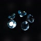 Natural Blue Topaz Gemstones on the Dark Background Turning Table - VideoHive Item for Sale