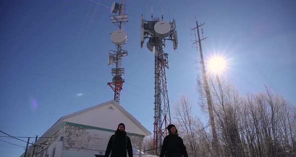 Walking in Style Near Cellular Towers