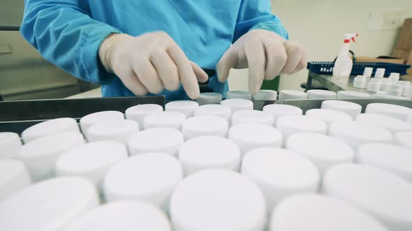 Pill Tubs are Getting Relocated Onto the Conveyor