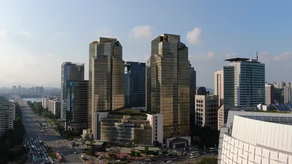 Seoul Jamsil Building Road Traffic