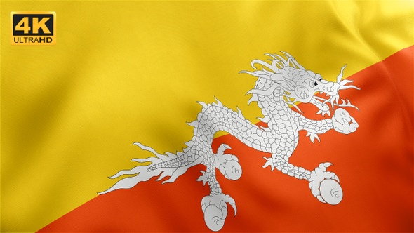 Bhutan Flag - 4K