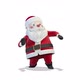 Santa Claus Dancing A Twist Dance on White Background - VideoHive Item for Sale