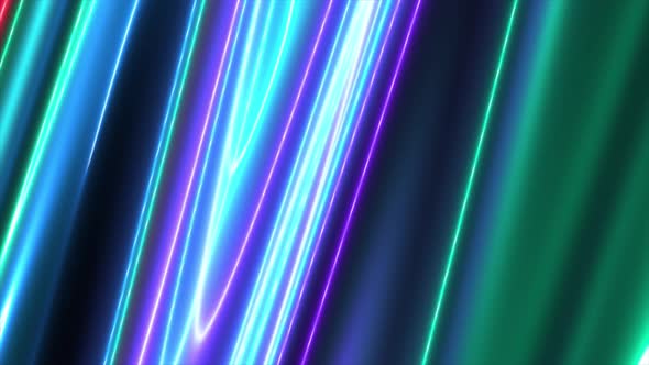 Abstract Colorful Vertical Hologram Neon Background 4K