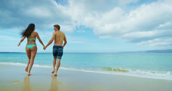 Happy Couple On the Beach