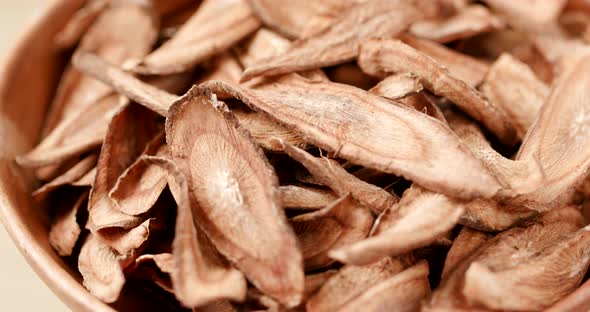 Stack of Dried burdock  