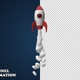Cartoon Rocket Flying 01 - VideoHive Item for Sale