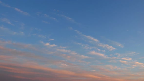 Colorful Sunset in the Evening Sky