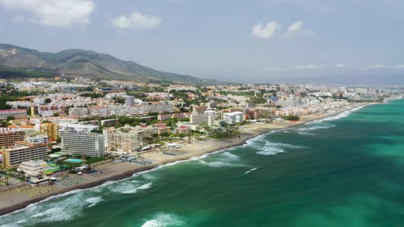 Aerial view of Puerto Banus, Malaga, Spain.