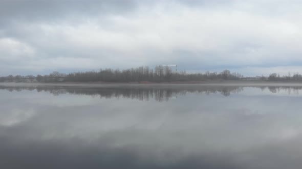 Island Cloudy River