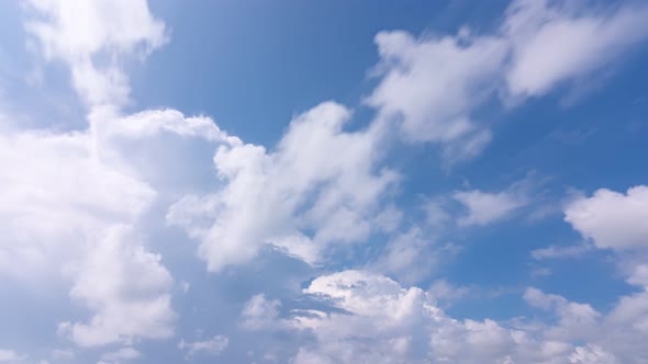 Cloud time lapse nature background.Nature view time lapse clouds and blue sunny sky