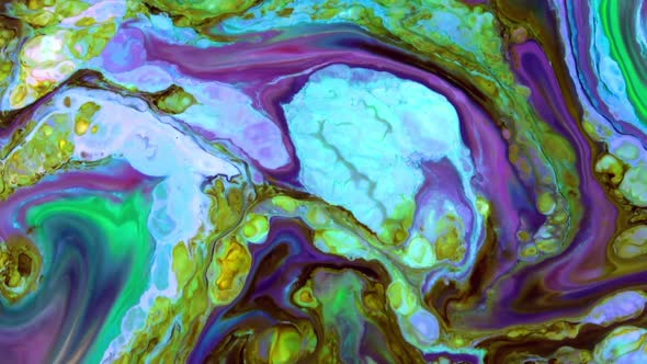 Abstract Colorful Sacral Liquid Waves Texture 332