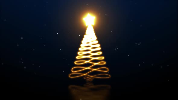 Neon Line Christmas Tree 01 alt