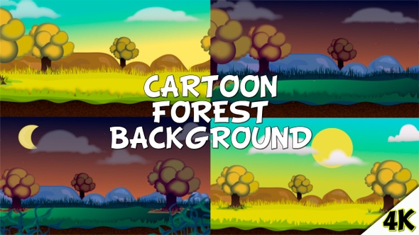 Cartoon Forest Background