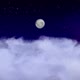 FHD Night Sky with Fullmoon (Looped Video) - VideoHive Item for Sale