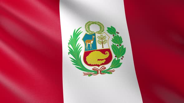 Flag of The Peru