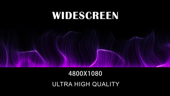 Flowing Particle Lines Widescreen