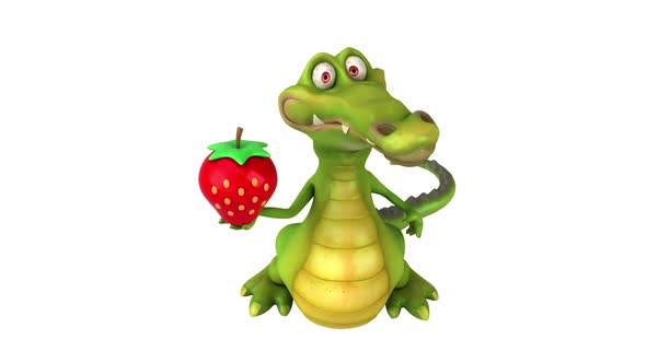 Fun crocodile - 3D animation