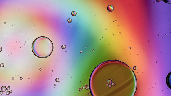 Abstract Colorful Food Oil Drops Bubbles 19