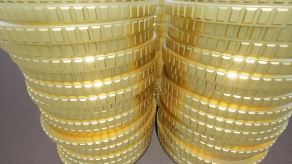 Column Gold Coins Concept Business Cash Currency alt