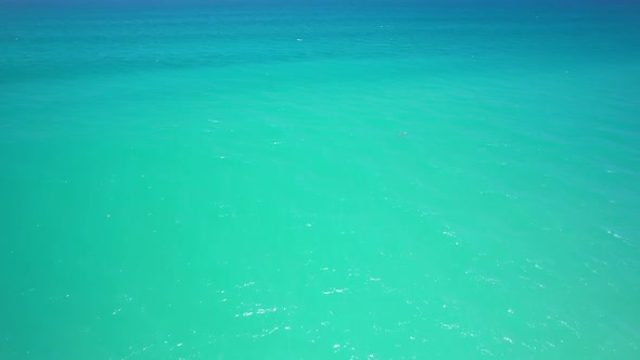 Sea in summer season footage from drone aerial view. Amazing Sea waves background