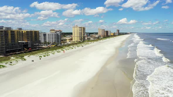 Clean sand Jacksonville Beach FL USA