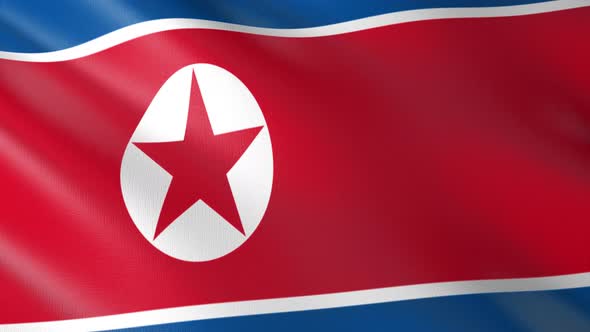 Flag of The North Korea