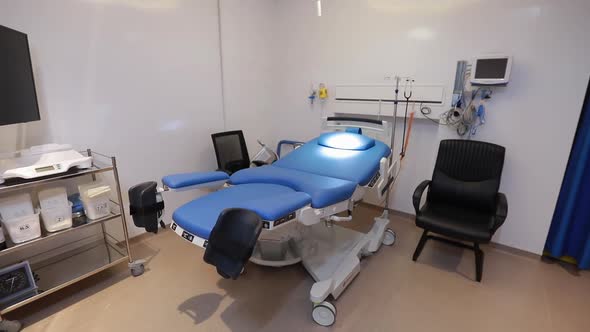 Maternity Hospital Birthing Bed In Room