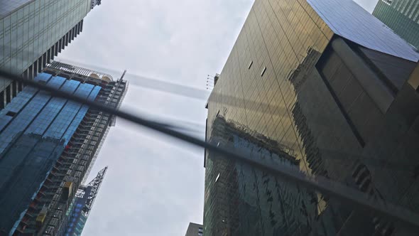 Modern Skyscraper Reflecting New York