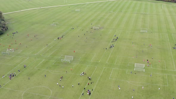 Football Matches at Hackney Marshes in London