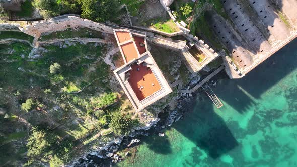 Alanya Castle Alanya Kalesi Aerial View 4K