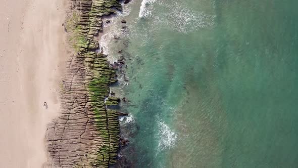 Aerial view of the sea