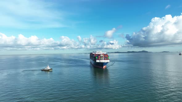 Cargo Ship On Beautitufl Sky 119