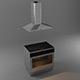 Stove and Kitchen Hood - 3DOcean Item for Sale