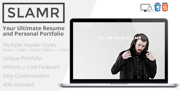 SLAMR - Ultimate Resume i osobiste portfolio