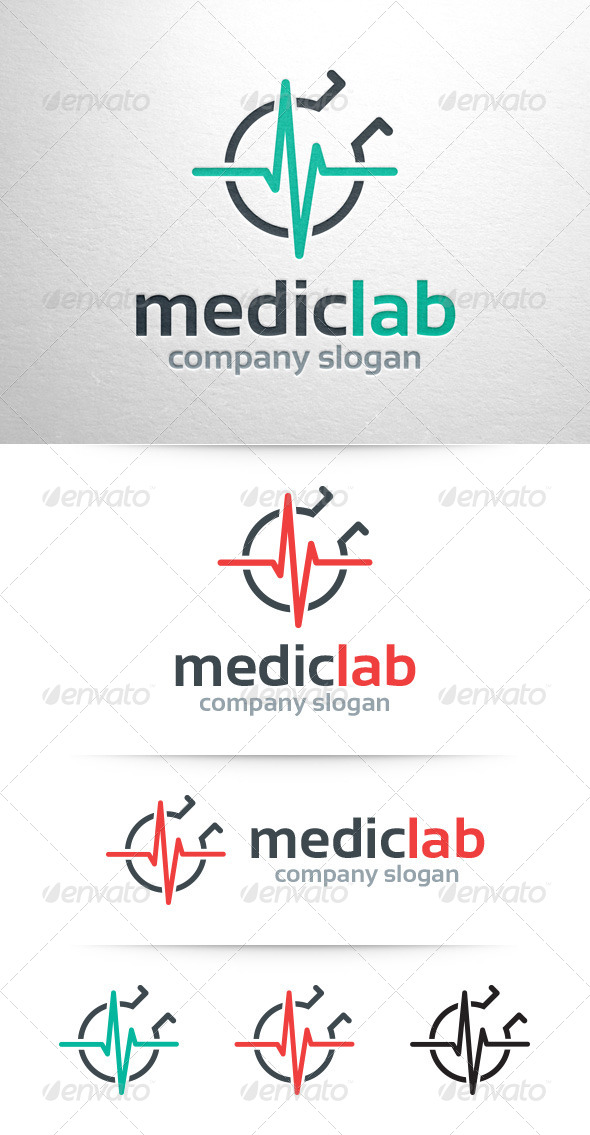 Medic Lab Logo Template
