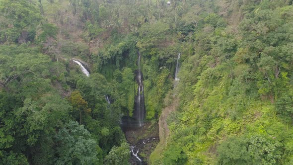 Beautiful Tropical Waterfall BaliIndonesia