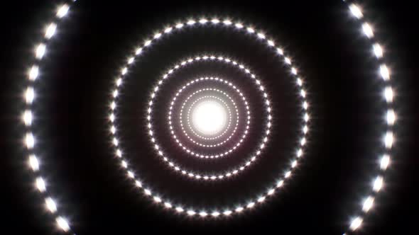 Circle Glitter Light 4K Loop 02